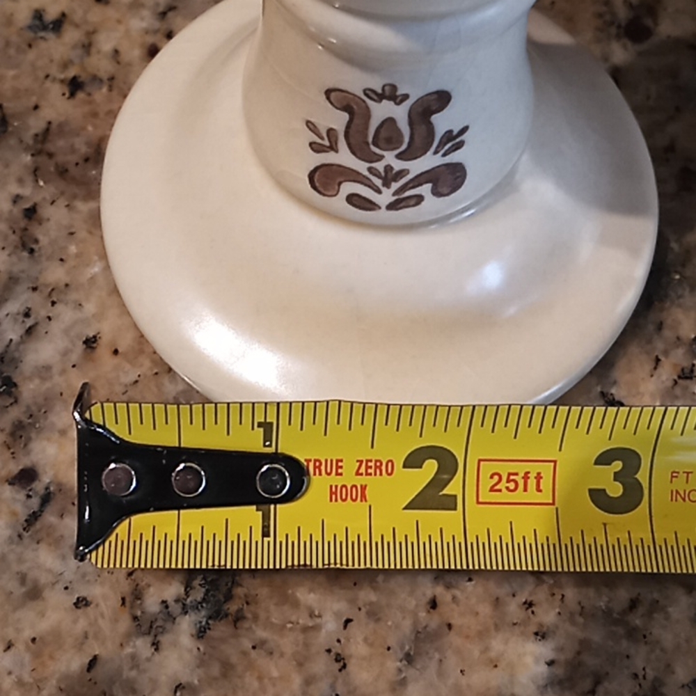 RARE-Pfalzgraff Village Pattern Set of 2 Series #1 Short Candlestick Holders. - Picture 14 of 16